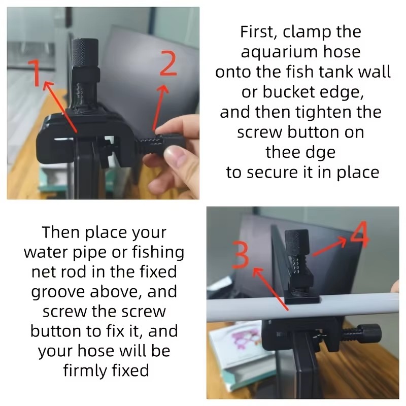 Hose Basket Clamp,Aquarium Pip - Plastic Pipe Clip 评论和价格