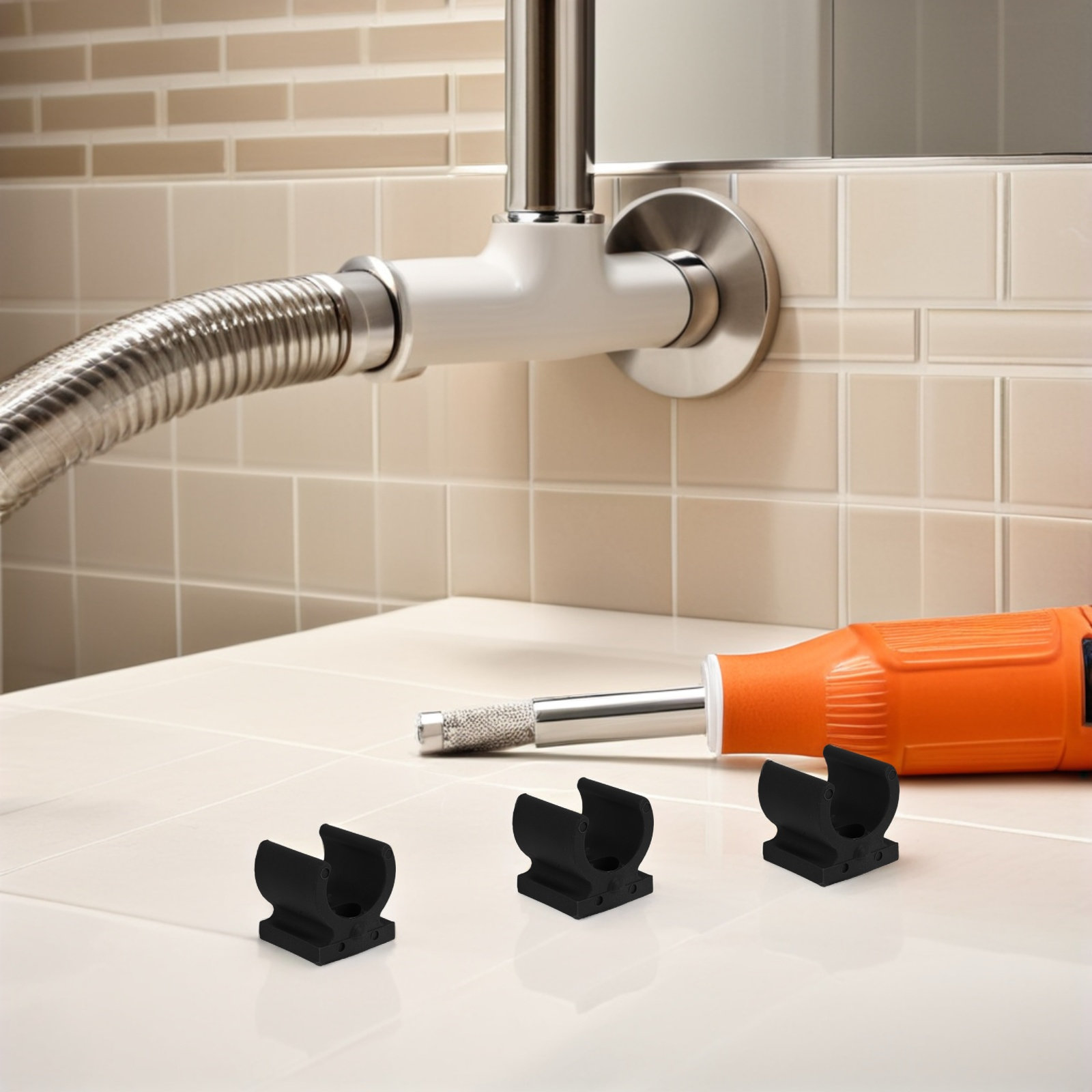 20Pcs Commode Chair Pipe Clamp - Plastic Pipe Clip 评论和价格