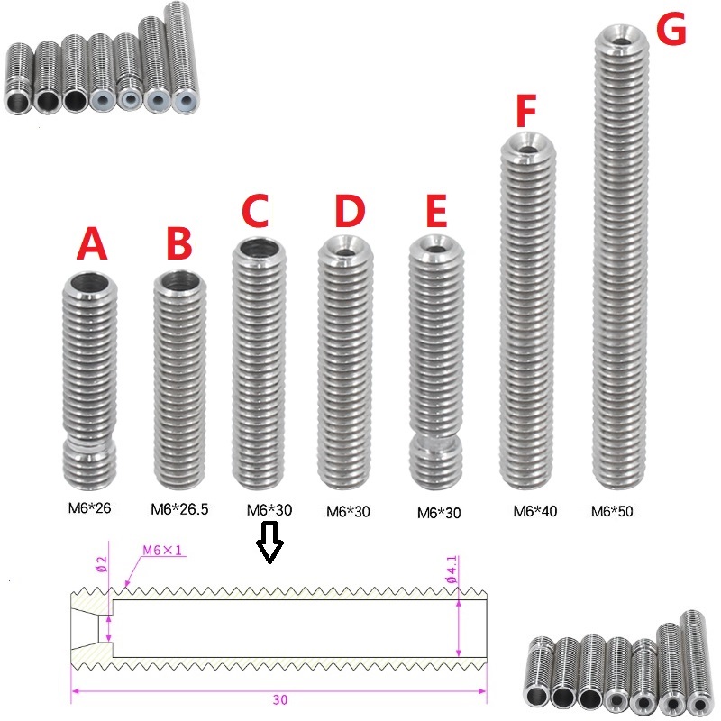 RAMPS 20PCS MK8 Throat M6 Thre - Ptfe Tape Thread 评论和价格