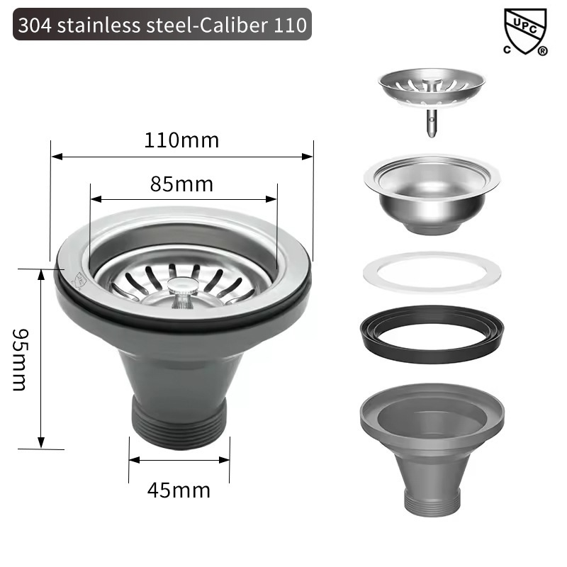 Sink Filter American Cup Kitch - Overflow Pipe Clip 评论和价格