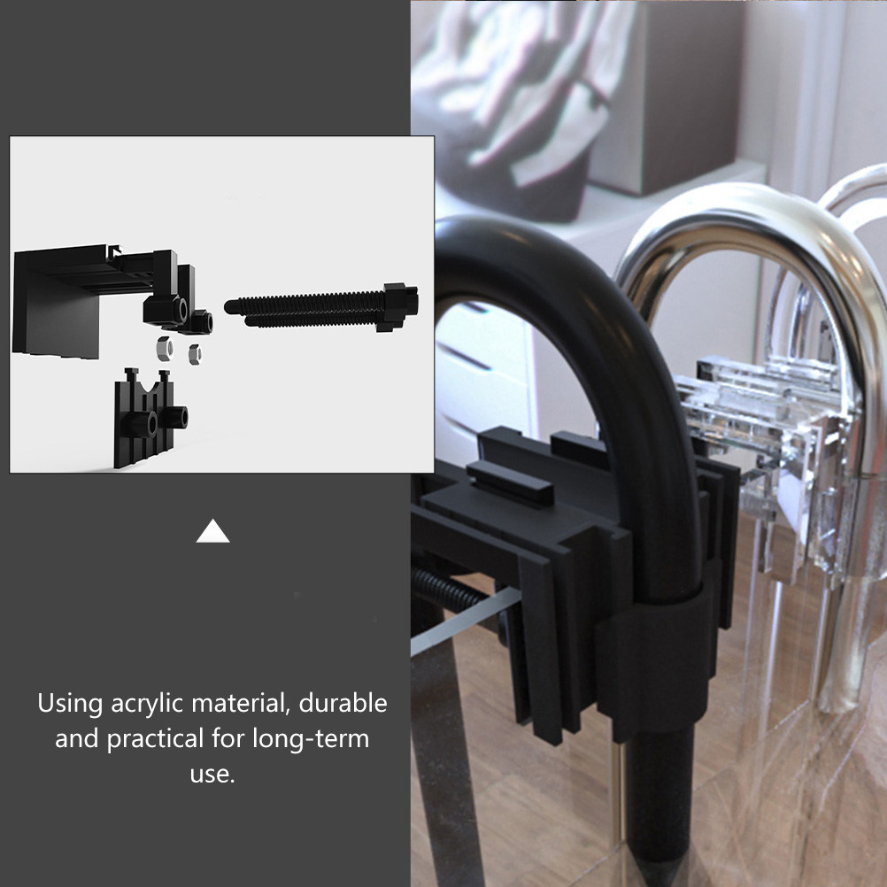 2Pcs Acrylic Fixing Clamps Wat - Plastic Pipe Clip 评论和价格