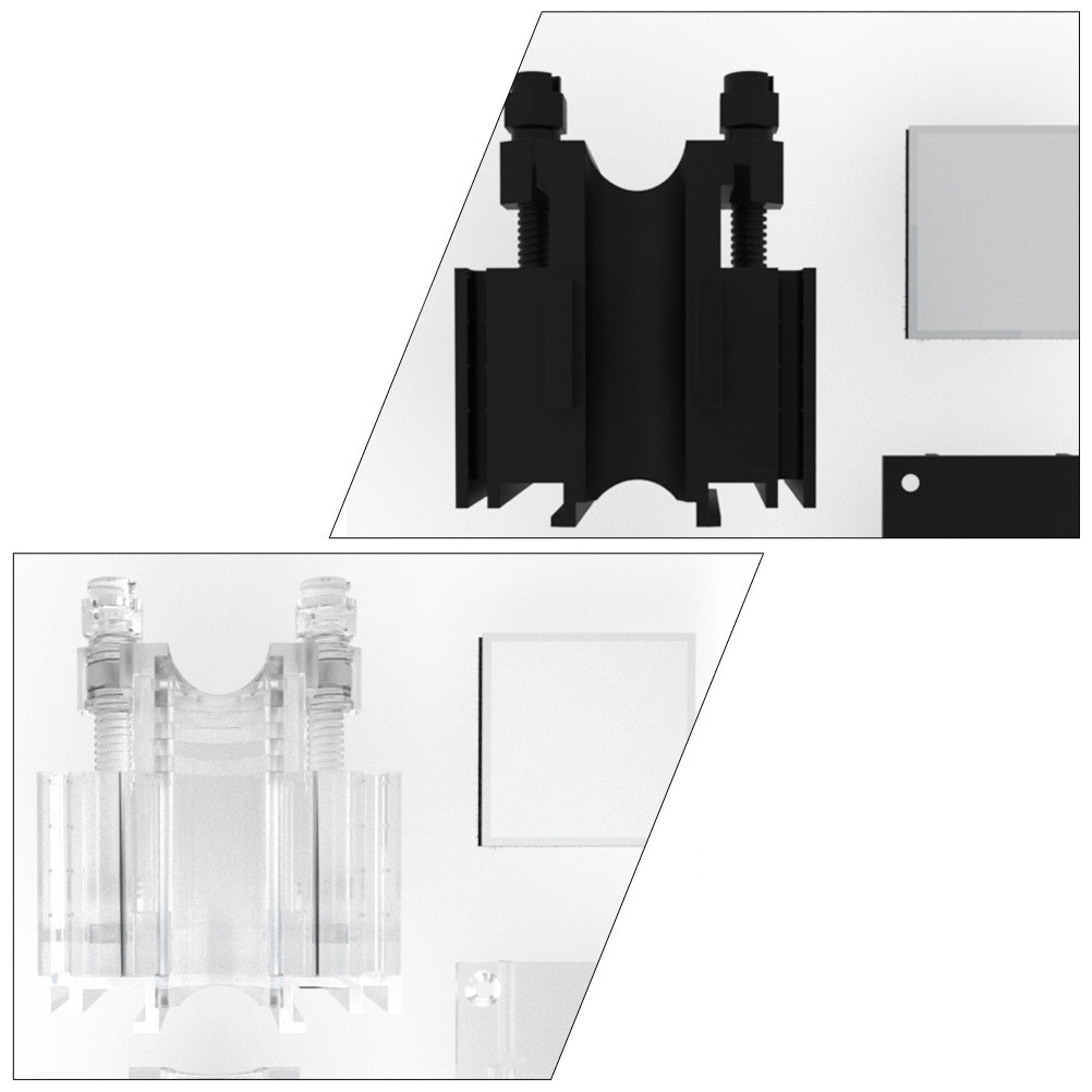 2Pcs Acrylic Fixing Clamps Wat - Plastic Pipe Clip 评论和价格